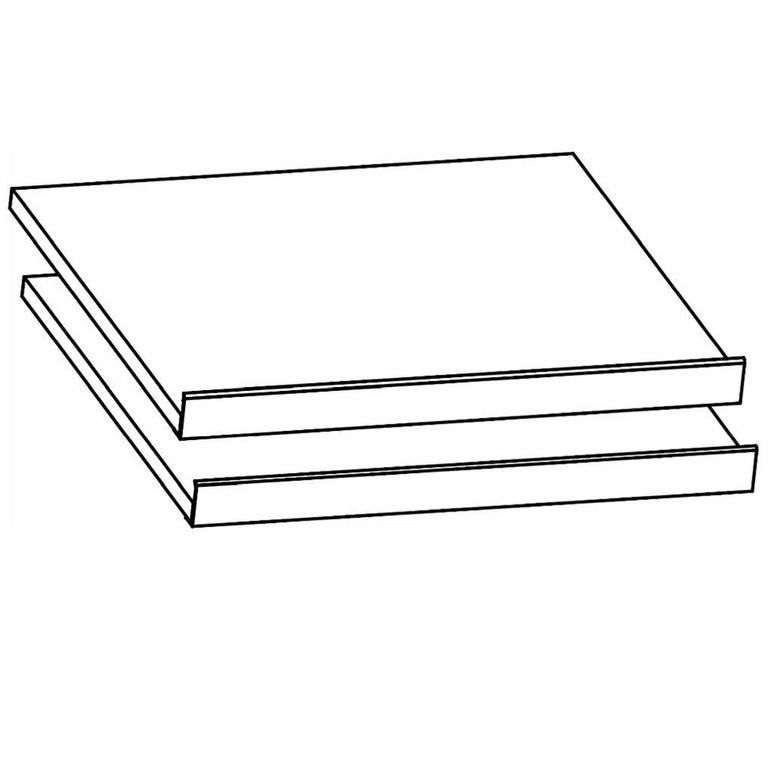 Rauch Blue 45cm Width Compartment Shoe Shelves