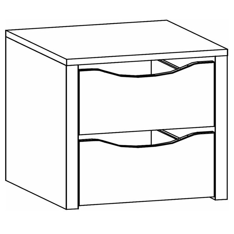 Rauch Blue Interior 2 Drawer