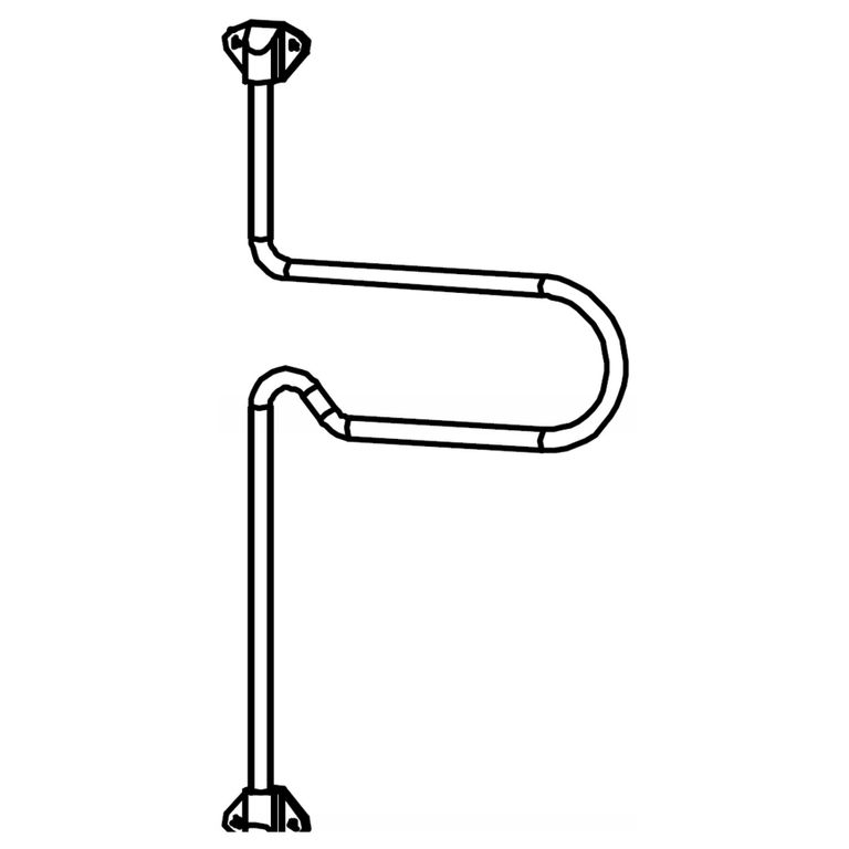 Orange Coat Small Hanger Rail