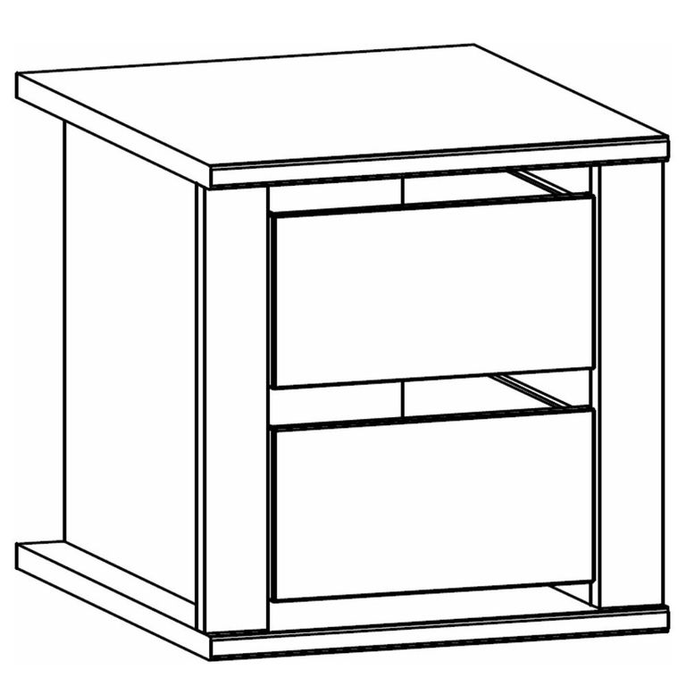 Rauch Orange Plus 45cm Width Compartment Interior 2 Drawer