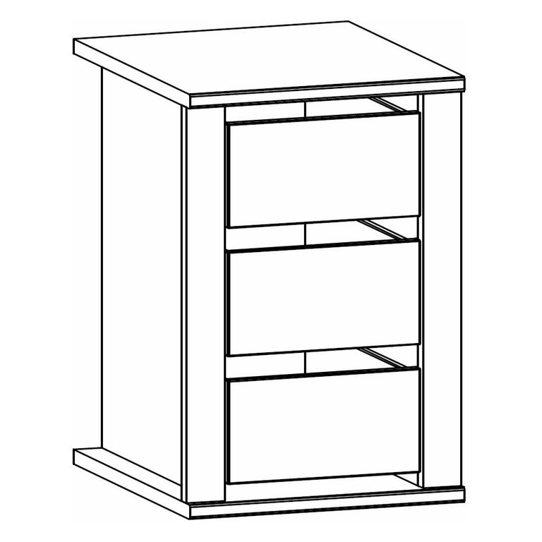 Rauch Orange Plus 45cm Width Compartment Interior 3 Drawer