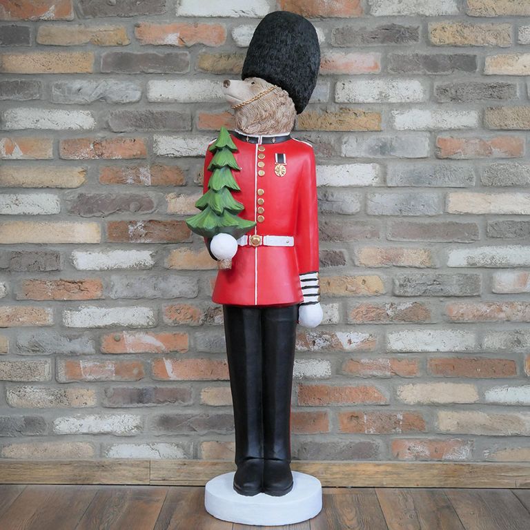 Royal Guard Bear Statue - Resin