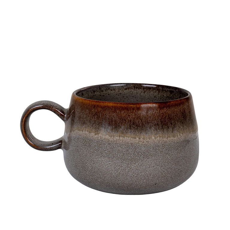 Selma Mug - Set of 4 - Ceramic - Grey