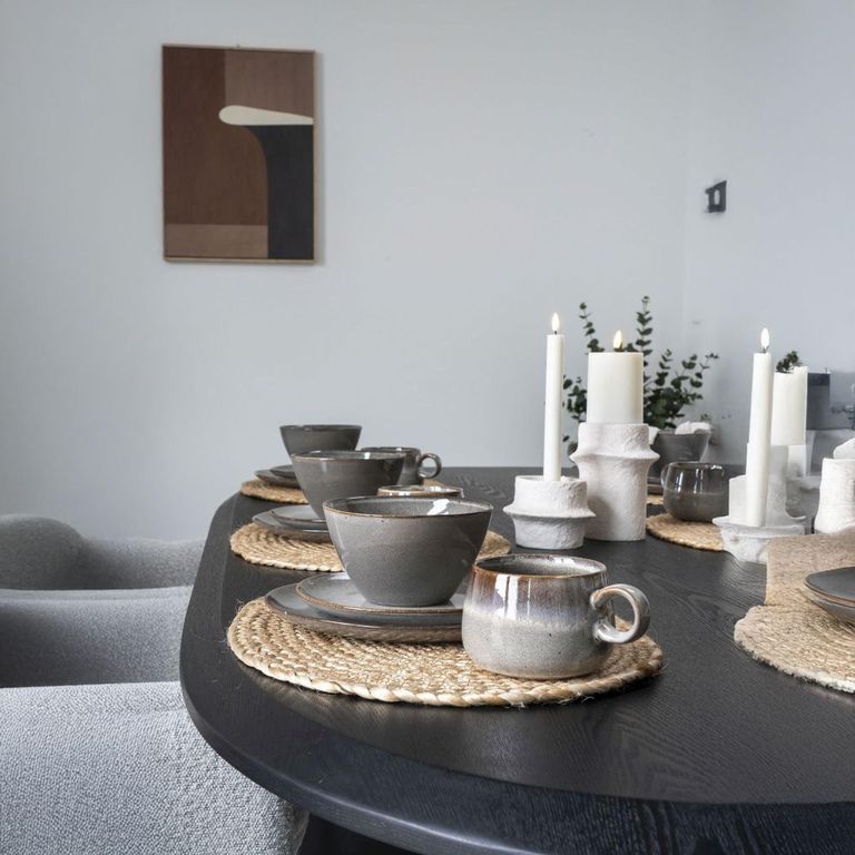 Selma Mug - Set of 4 - Ceramic - Grey