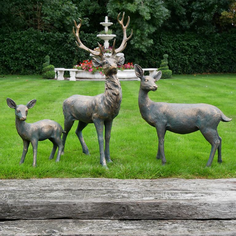 Deer Outdoor Statue - Small - Resin