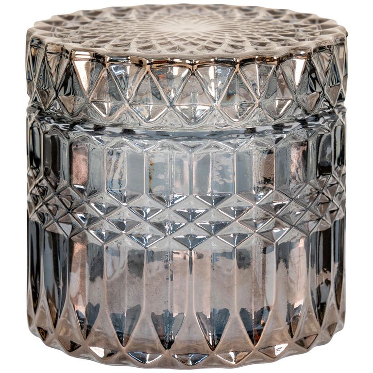 Smoked Glass Jar - Set of 2