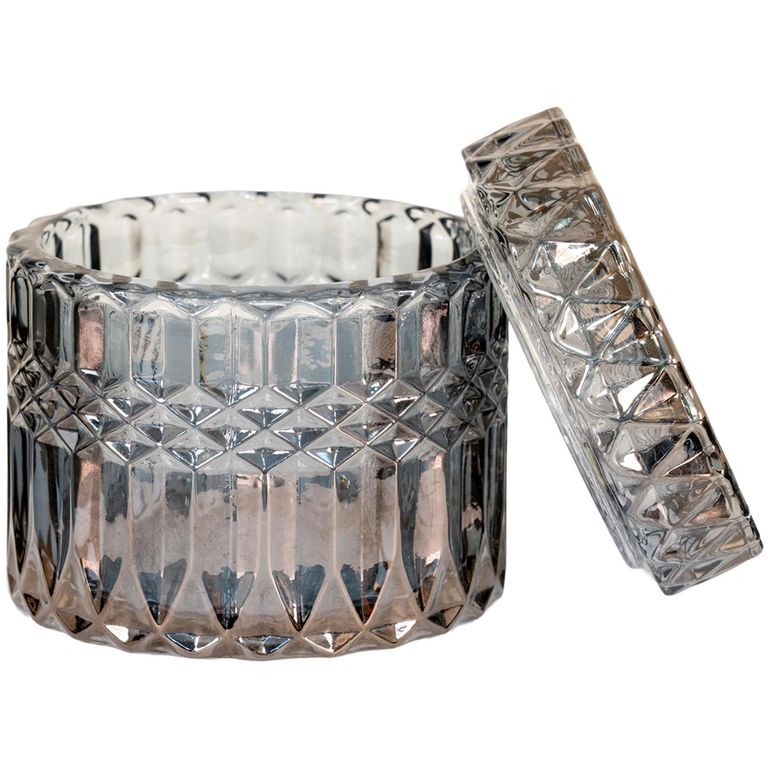 Smoked Glass Jar - Set of 2