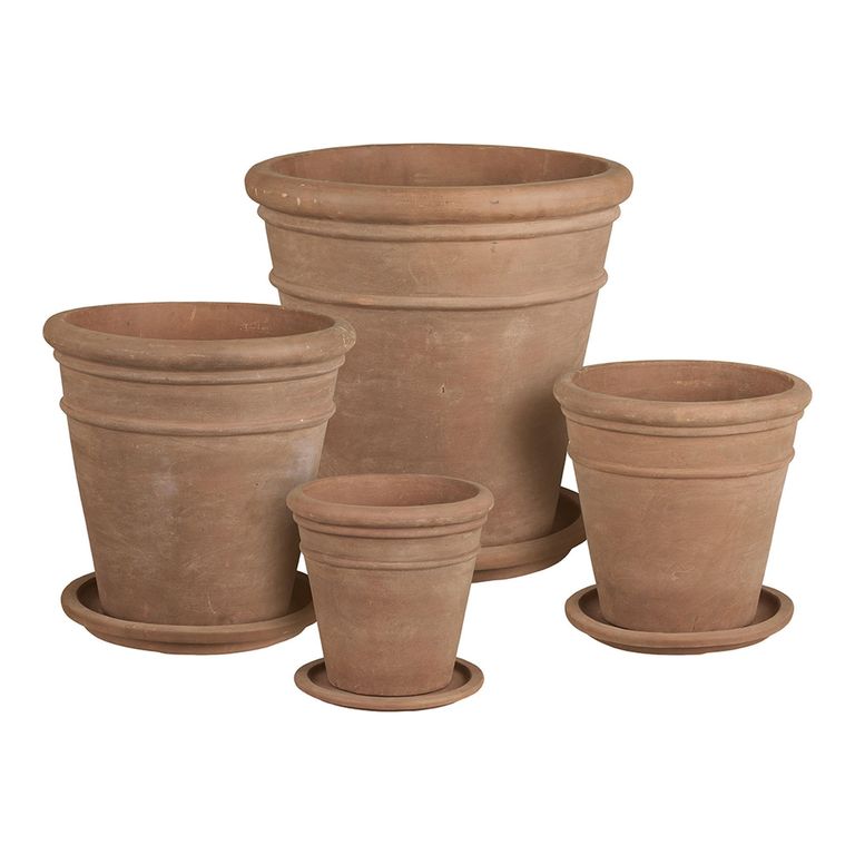 Sutton Decoration Pot - Brown Terracotta - Set of 4