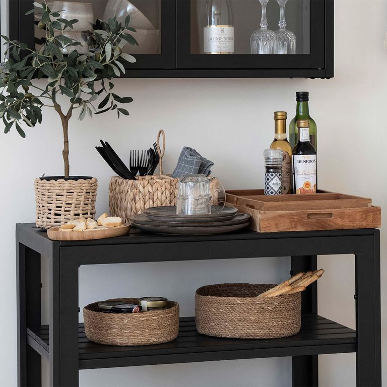 Taormina Tea Trolley - Black - Wood