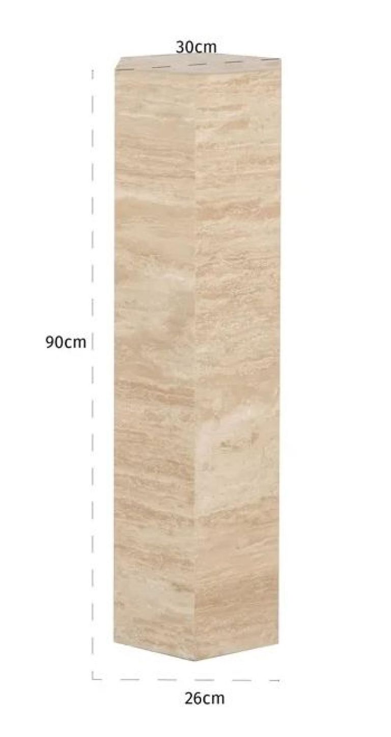 Vespin Column - Hexagon - Beige - Travertine