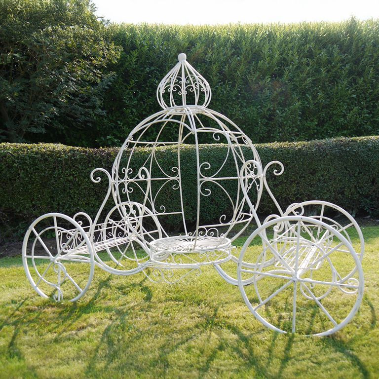 Cinderella Carriage - White Metal - Resin