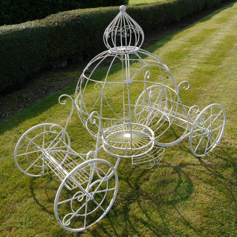 Cinderella Carriage - White Metal - Resin
