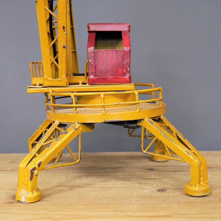 Yellow Metal Crane Light - Set of 2