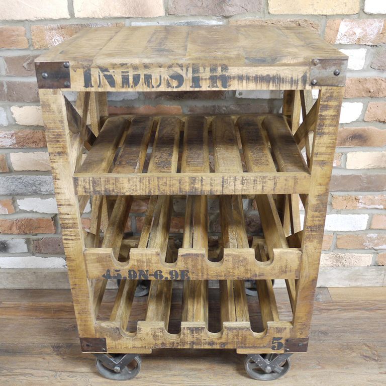 Wine Trolley - Wooden