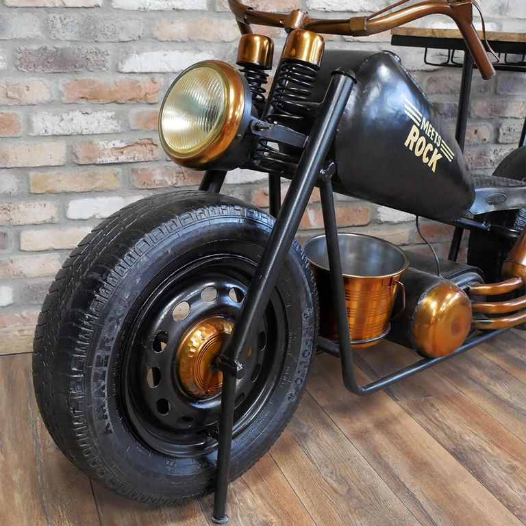 Bar Unit - Meet Rock - Black Metal - Motorbike Style