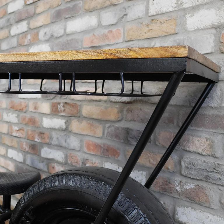 Bar Unit - Meet Rock - Black Metal - Motorbike Style