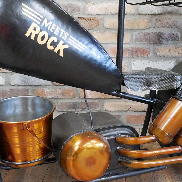 Bar Unit - Meet Rock - Black Metal - Motorbike Style