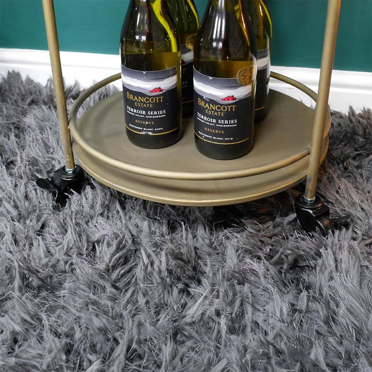 Trolley - Wood and Metal - Round - Drink Style