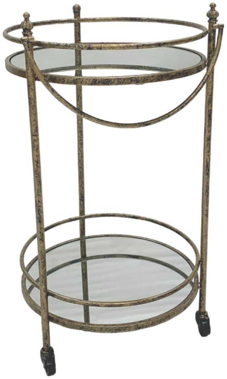 Cleo Bar Trolley - Grey and Gold