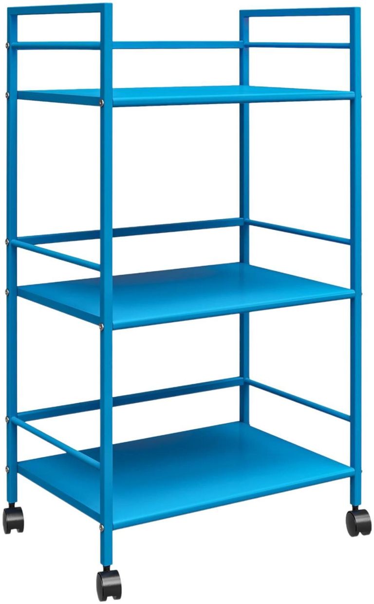 Nowata Cache Blue Rolling Cart - 7741810COMNUK