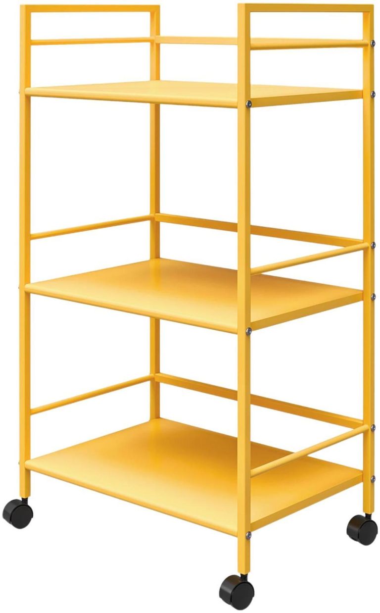 Nowata Cache Yellow Rolling Cart - 7741814COMNUK