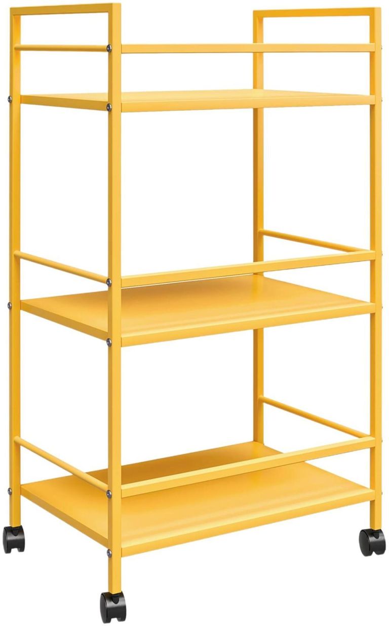 Nowata Cache Yellow Rolling Cart - 7741814COMNUK