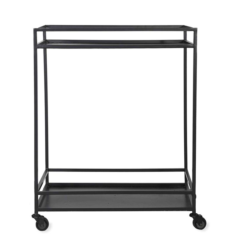 Portloe Drinks Trolley Black