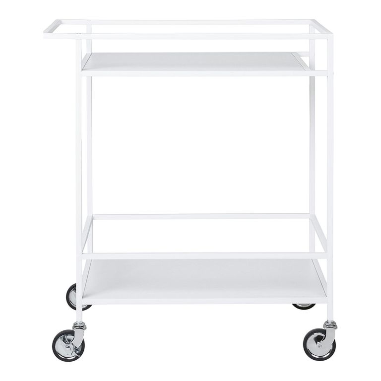 Vita Bar Trolley - White Melamine