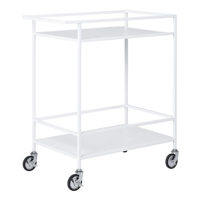 Vita Bar Trolley - White Melamine