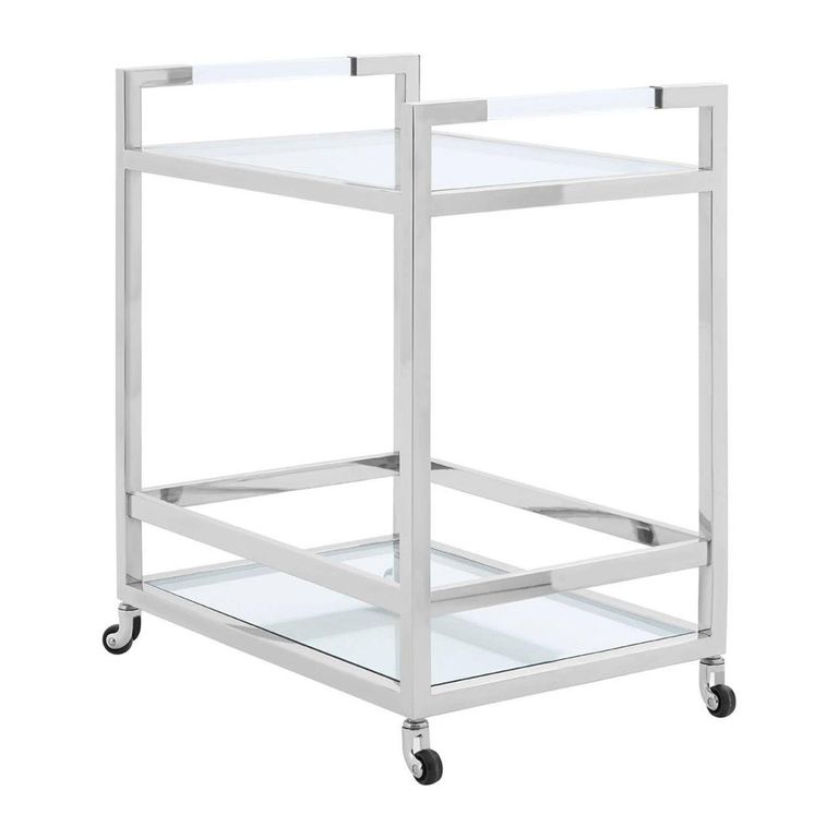 Vogue Butler Trolley - Glass and Chrome
