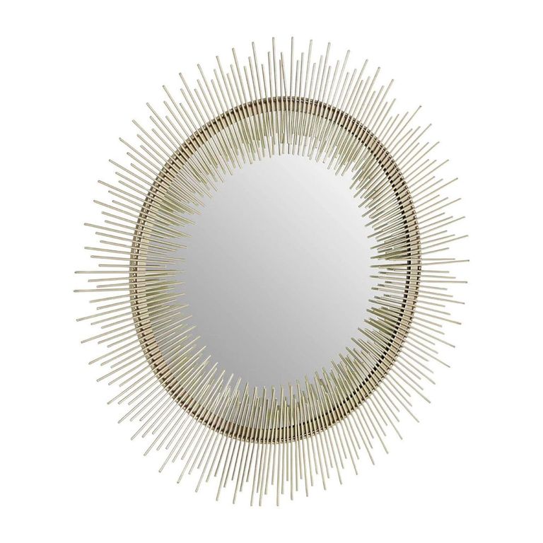 Templar Wall Mirror - Round - Gold Pewter Spoke
