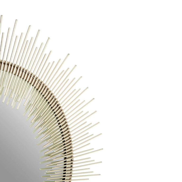 Templar Wall Mirror - Round - Gold Pewter Spoke