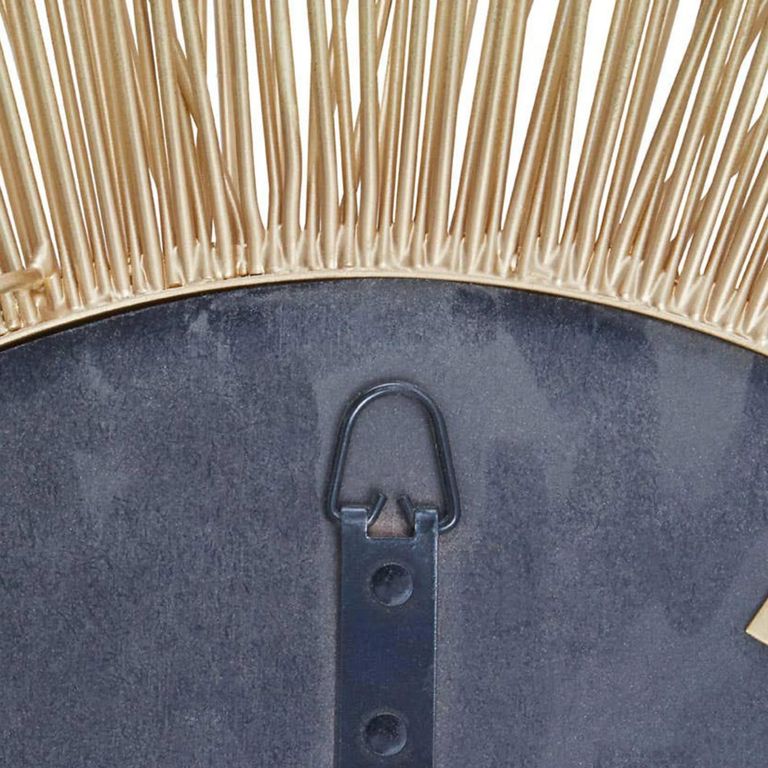 Templar Wall Mirror - Round - Gold Sunburst