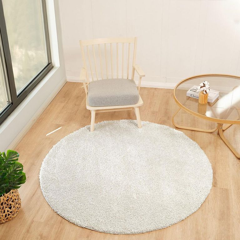 Cloudy Round Rug - High Pile Shaggy - CDG2301 - Beige - Sizes Available