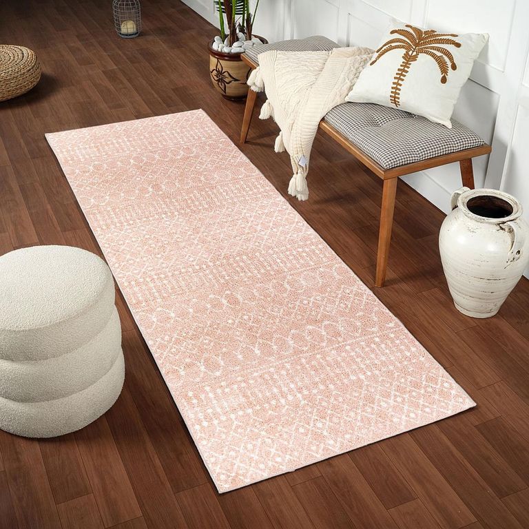 Aliyah Runner - Boho Shaggy - ALH2300 - Pink - 80cm x 220cm