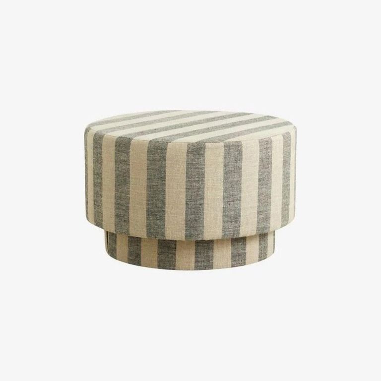 Ladoga Natural Fabric Pouf - 68cm