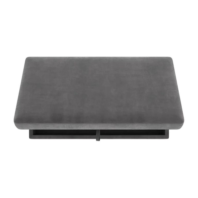 Hartford Ottoman Bench - Storage - Grey Chenille Fabric - 2196459UK
