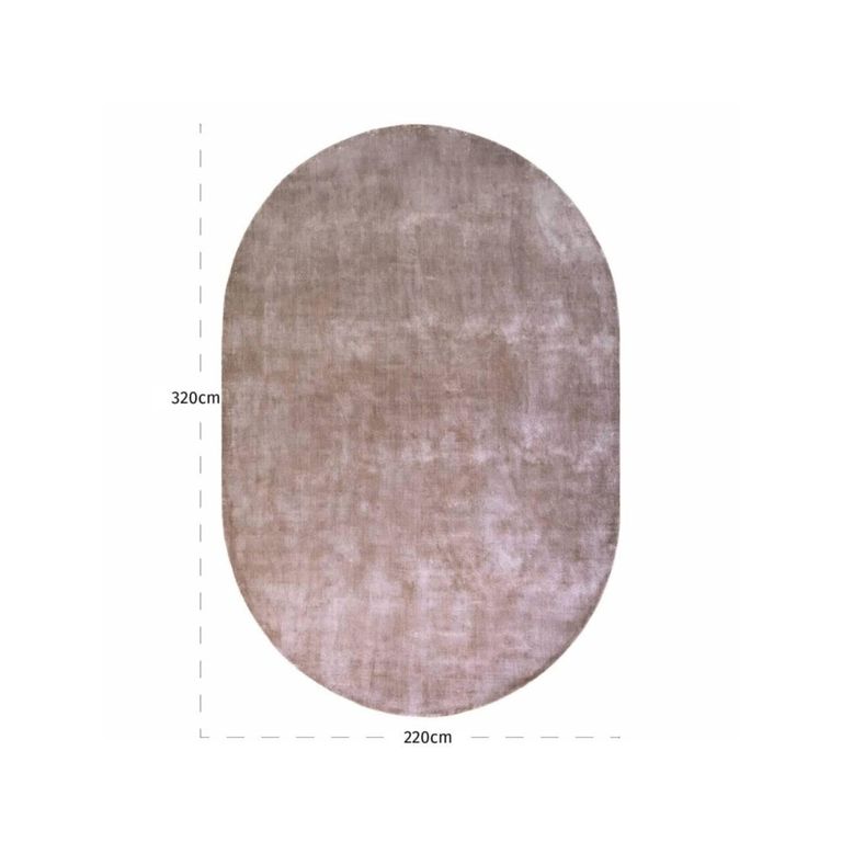 Nilla Carpet - Oval - Beige - Fabric - 220cm x 320cm