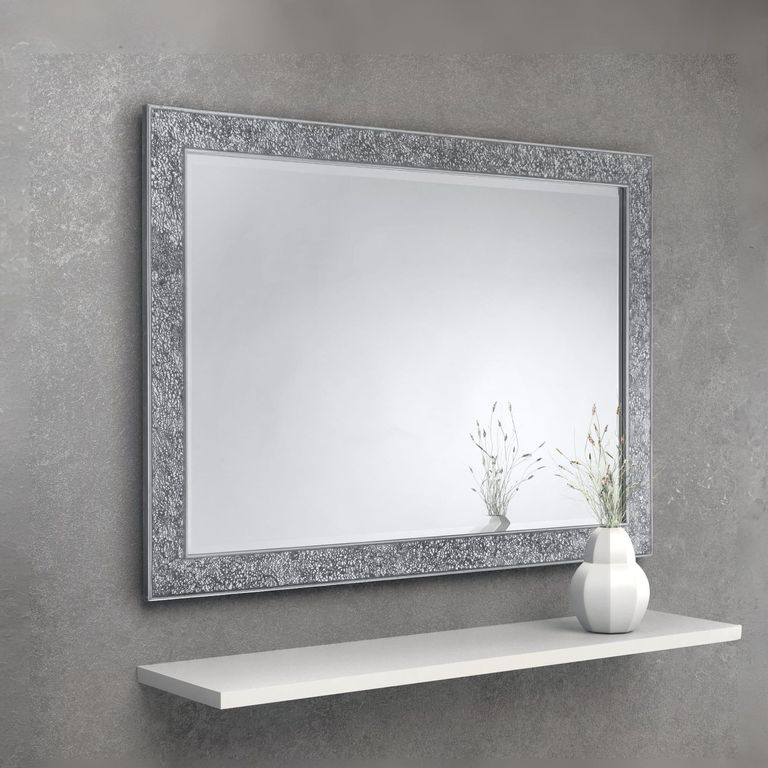 Staccato Wall Mirror - Rectangular - Silver