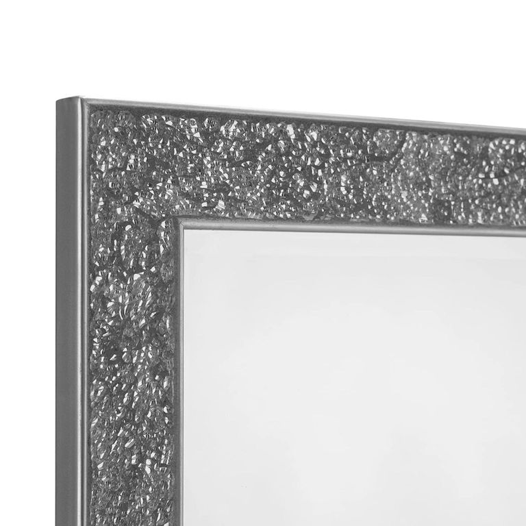 Staccato Wall Mirror - Rectangular - Silver