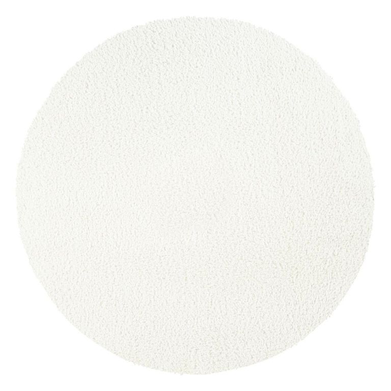Cloudy Round Rug - High Pile Shaggy - CDG2302 - White - Sizes Available
