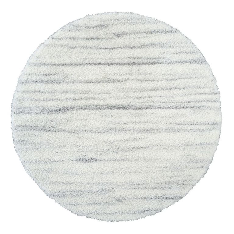Cloudy Round Rug - High Pile Shaggy - CDG2307 - White - Sizes Available