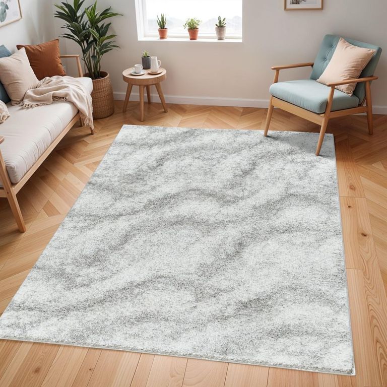 Cloudy Rug - High Pile Shaggy - CDG2306 - Grey - Sizes Available