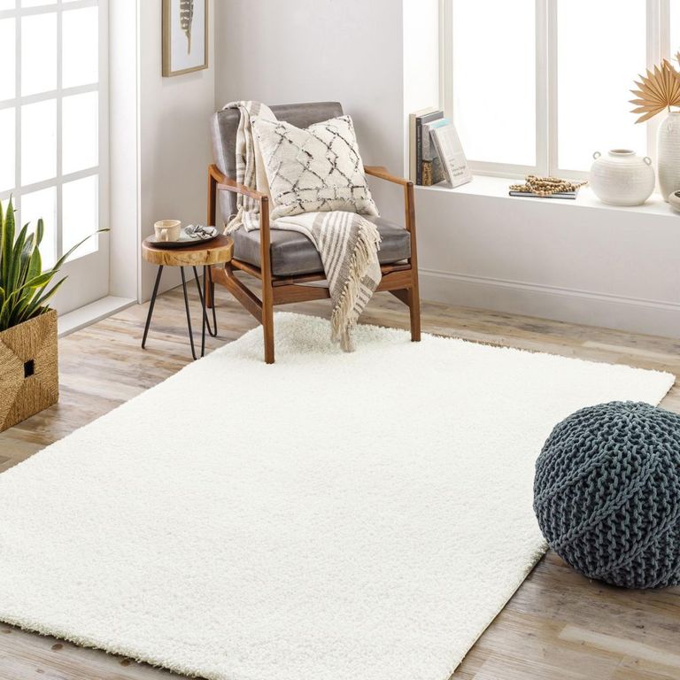 Cloudy Rug - High Pile Shaggy - CDG2302 - White - Sizes Available