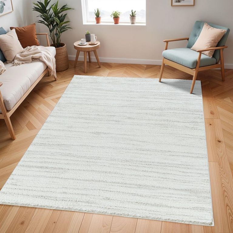 Cloudy Rug - High Pile Shaggy - CDG2307 - White - Sizes Available