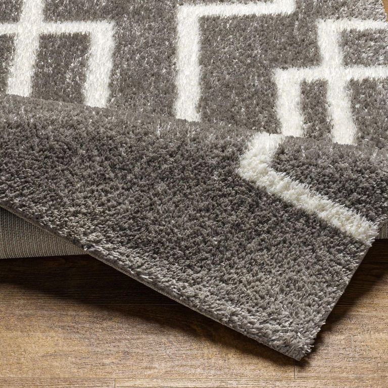 Cloudy Rug - Modern Shaggy - Grey - 160cm x 213cm