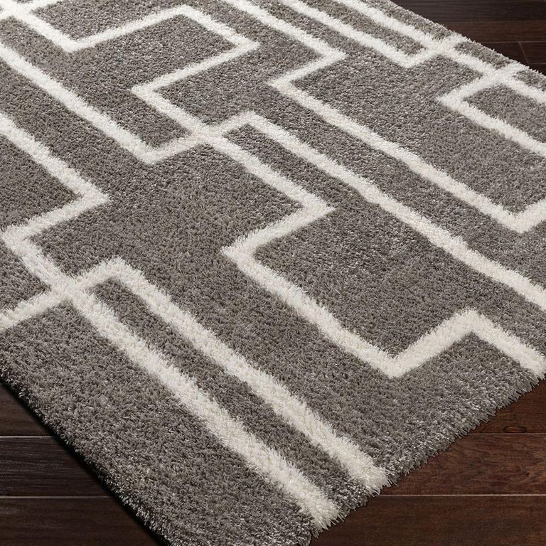Cloudy Rug - Modern Shaggy - Grey - 160cm x 213cm