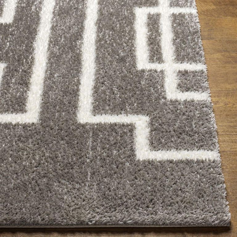 Cloudy Rug - Modern Shaggy - Grey - 160cm x 213cm