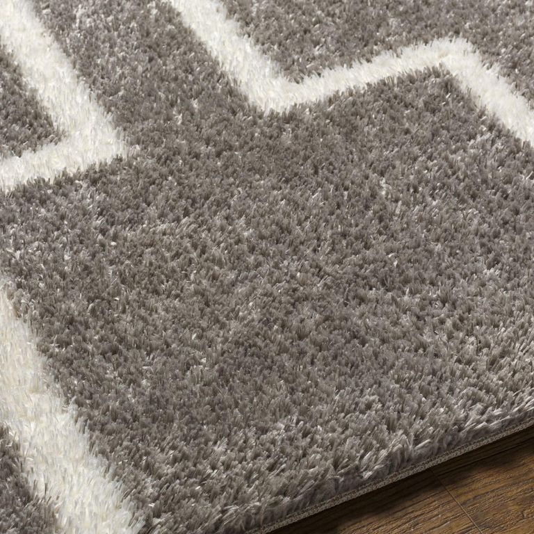 Cloudy Rug - Modern Shaggy - Grey - 160cm x 213cm