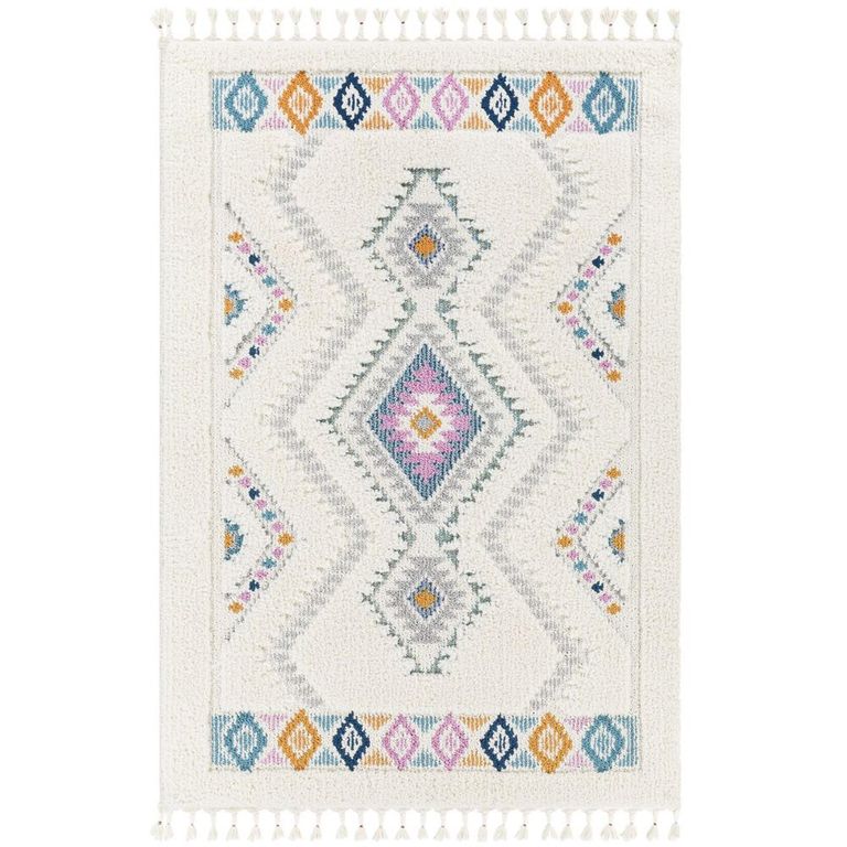 Lofty Rug - Shaggy Modern Boho Plush Pile - Ivory - Sizes Available